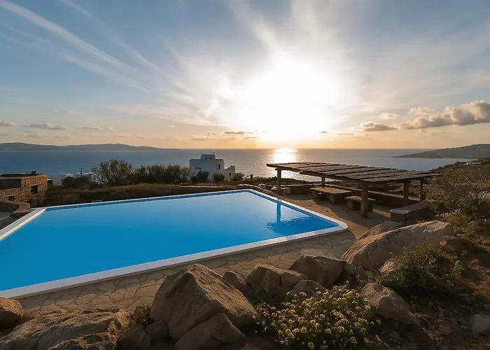 Stylish Mykonian Semi-private Huge Pool *